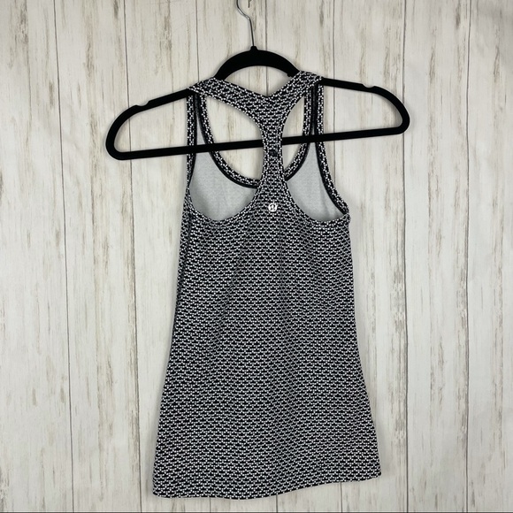Lululemon black and white racer back tank - Picture 1 of 4